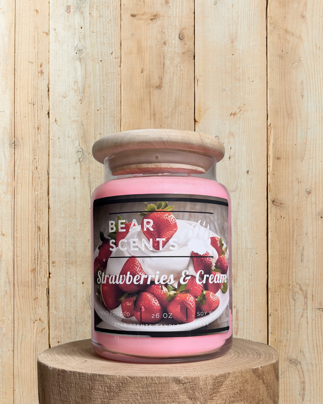Strawberries & Cream 26oz Soy Candle