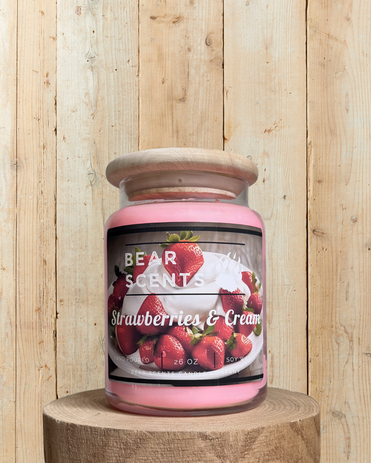 Strawberries & Cream 26oz Soy Candle