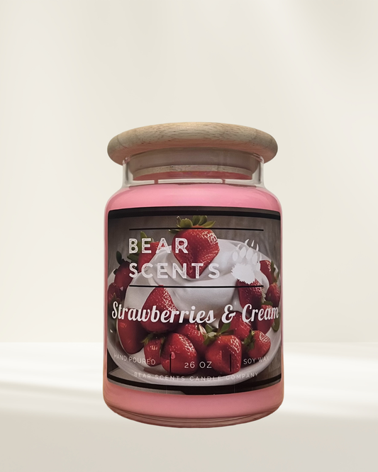 Strawberries & Cream 26oz Soy Candle
