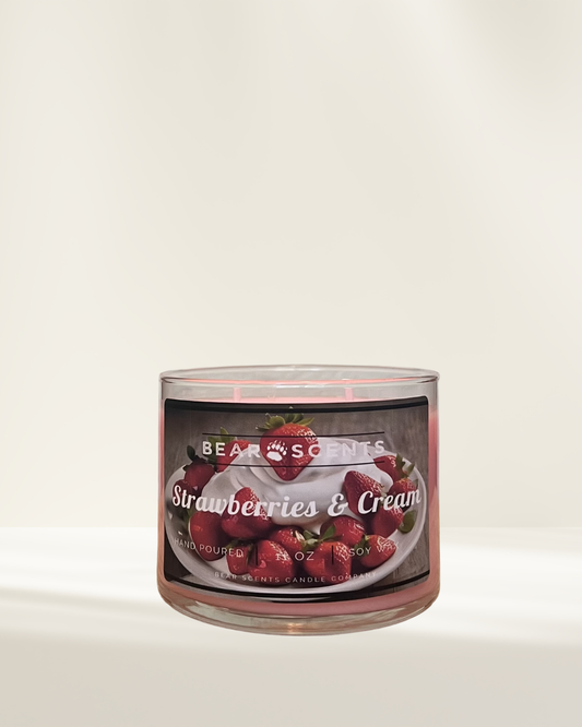 Strawberries & Cream 11oz Soy Candle