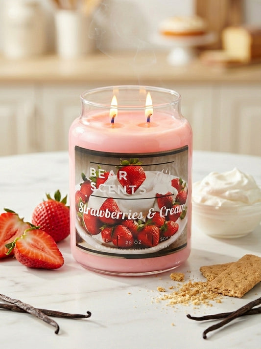 Strawberries & Cream 26oz Soy Candle